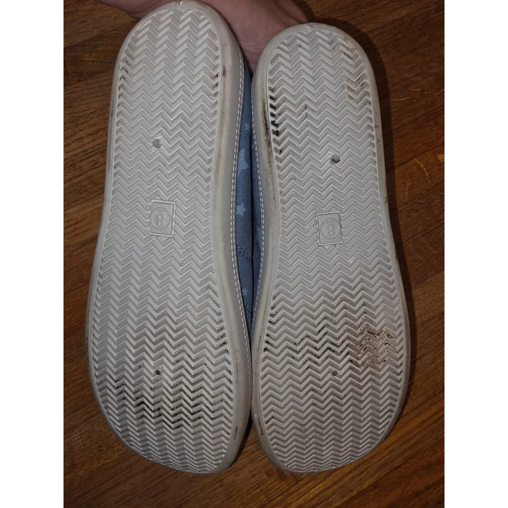 Simply Southern Blue Star Print Slip On Sneakers Casual Low Top Shoes Size 8